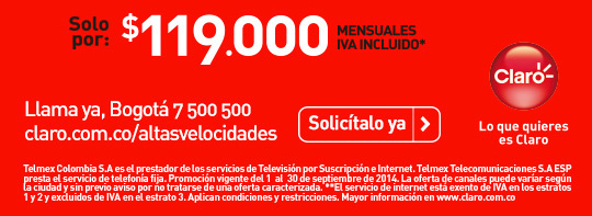 Claro altas velocidades solicitalo