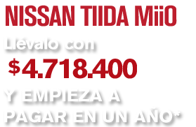 Precio Nissan Tiida Miio